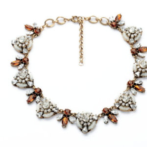 Geometric Necklace - Brown