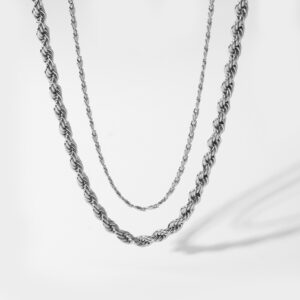 Double Rope Twist - Silver
